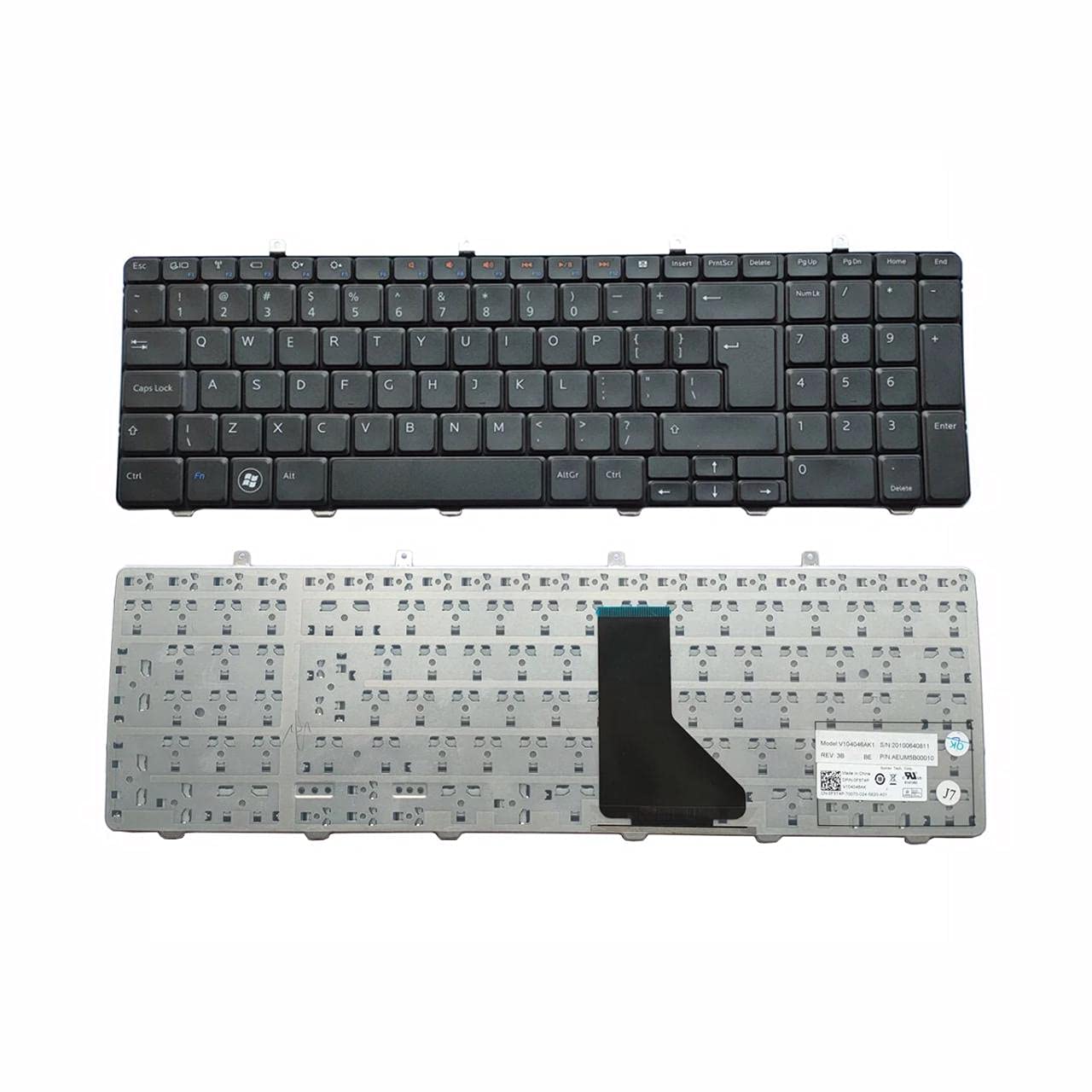 WISTAR Laptop Keyboard Compatible for Dell Inspiron 1764 07CDWJ 7CDWJ V104046AK Series